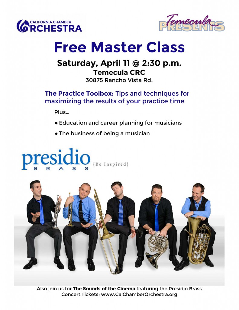 Presidio Master Class flyer
