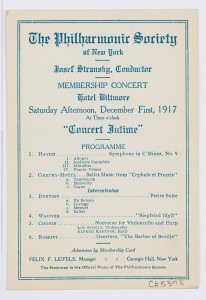 December 1, 1917 Program